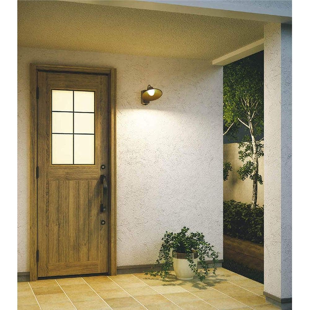 Koizumi Lighting Porch Light Equivalent to 60W Incandescent Bulb Brown Paint AU42253L