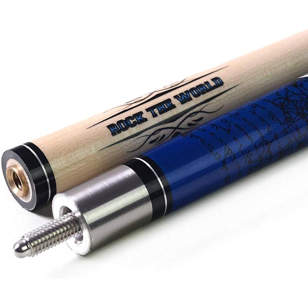CUESOUL ROCKIN series 57" 21oz Maple cue stick set + joint protector + towel + 1 cue carry bag
