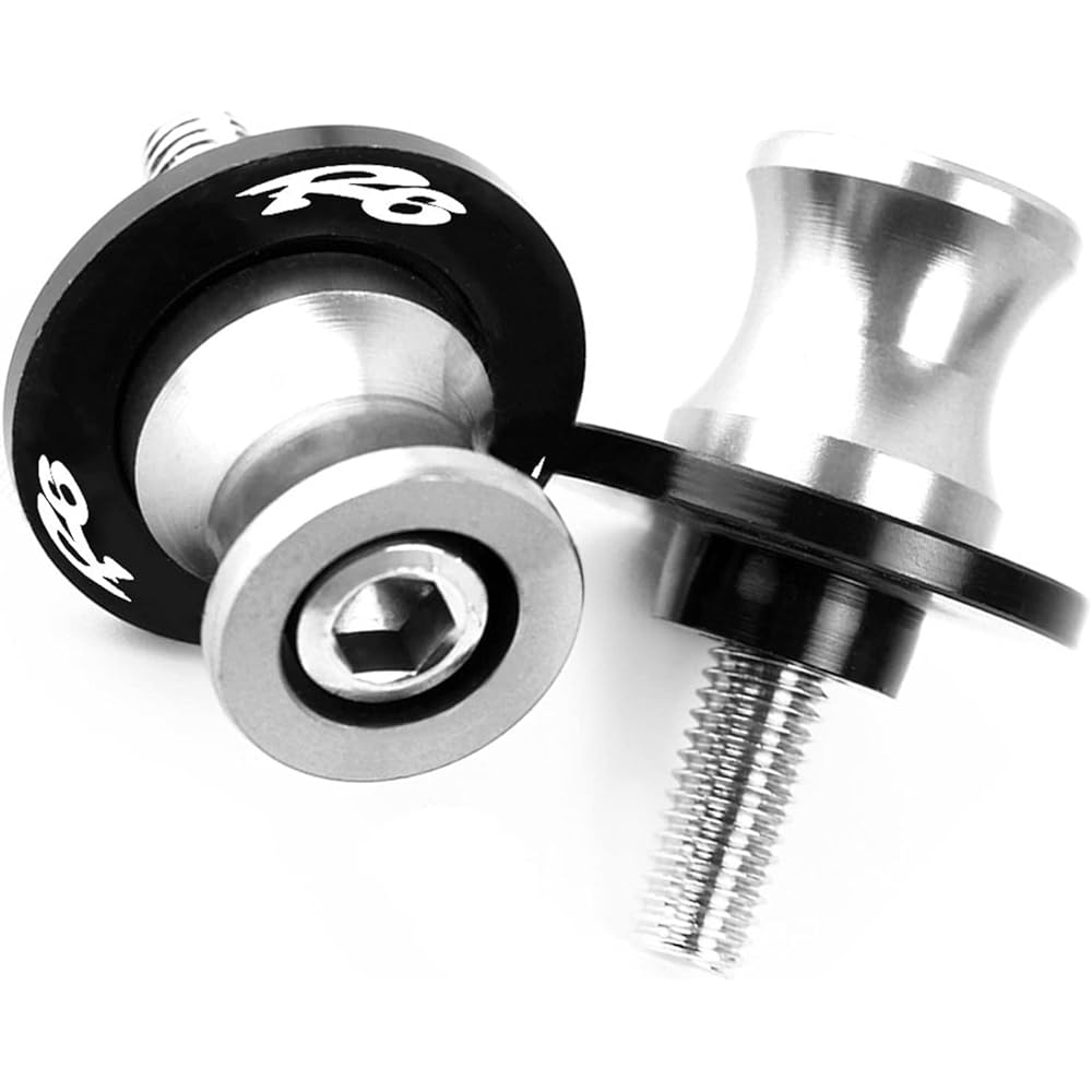 Swing Arm Spool Stand Screw Slider Motorcycle 6MMCNC Swing Arm Spool Stand Screw Slider For YA-MA-HA YZFR6 YZF R6 1999 2000 2001 2002 2003 2004 2005 2007-2019 2018 (Color: Gray)