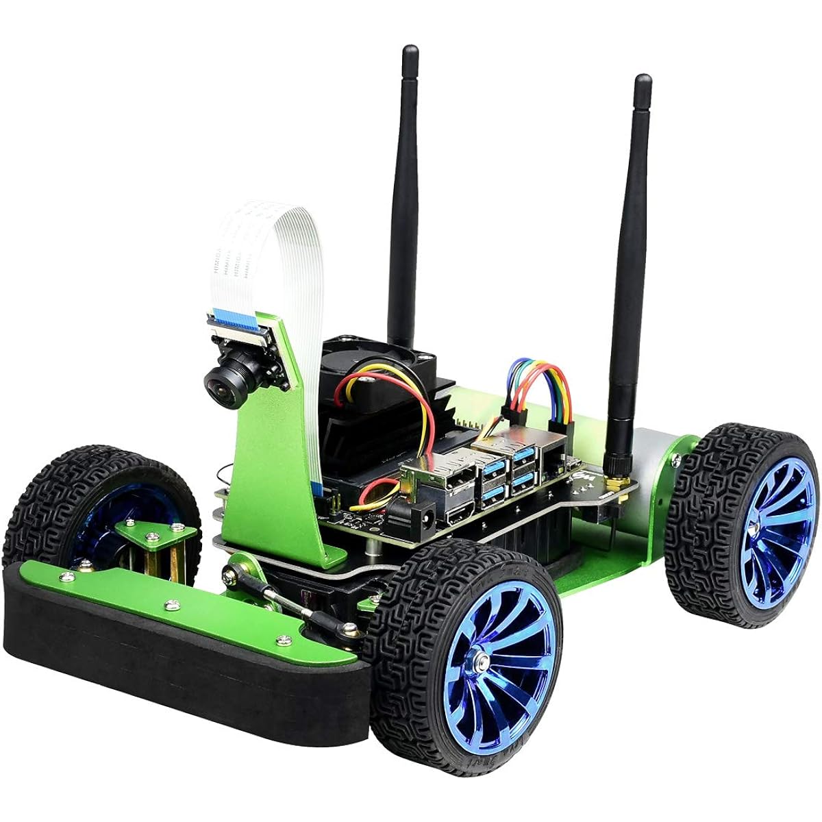 Waveshare JetRacer AI Kit Jetson Nano AI Racing Robot Jetson Nano Official Developer Kit (B01) Included (Nano 2GB Not Supported)