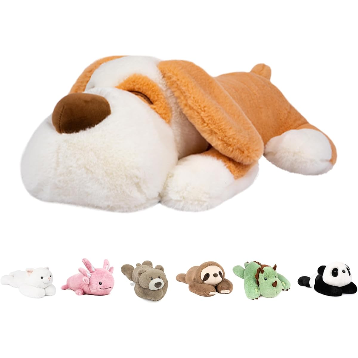 Niuniu Daddy 17.7" 3 lbs Stuffed Dog Large Stuffed Animal Cute Dog Stuffed Pillow Cute Stuffed Animal Gift for Adults, Kids, Boys, Girls, Kids, Toddlers, Teens