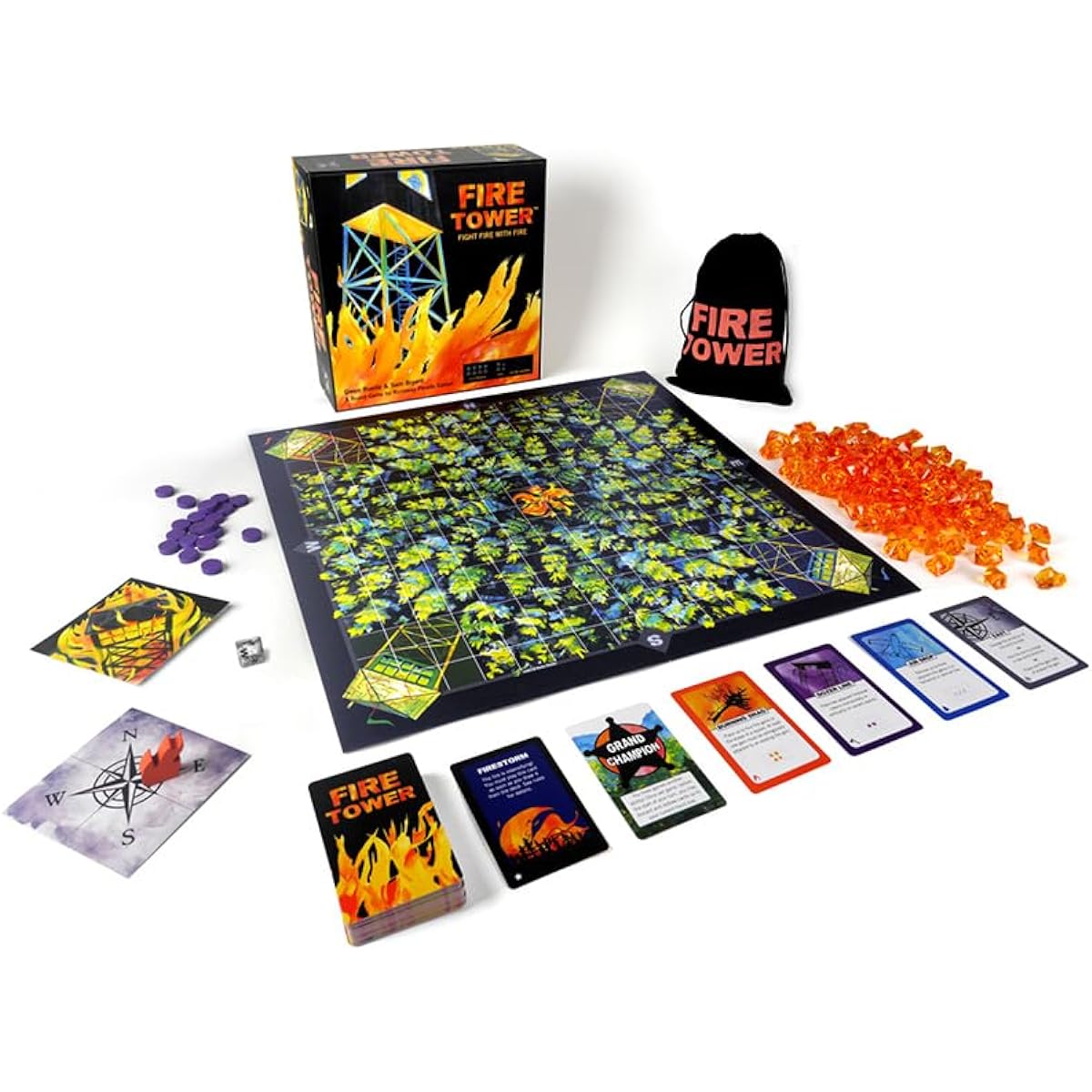 Runaway Parade Games Fire Tower Board Game Standard Edition - Fight fire in this fast-paced competitive game | Easy to learn | 15-30 minutes