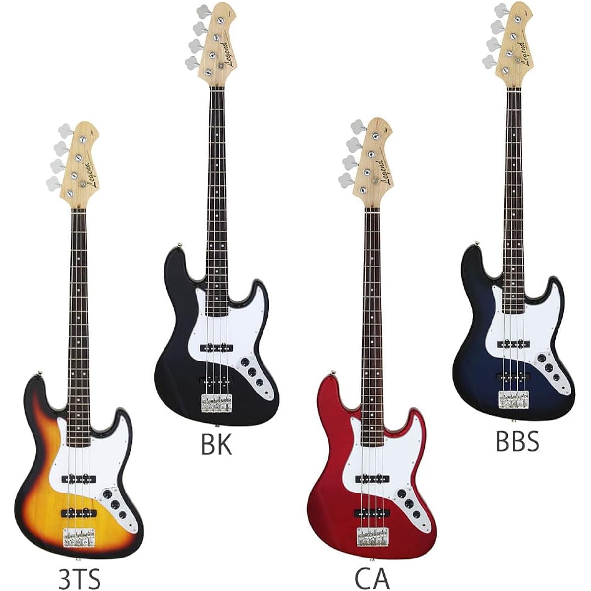 LEGEND LJB-Z Bass Beginner 12-piece Set [Fender Amplifier Included] B-BK Jazz Bass Type Legend