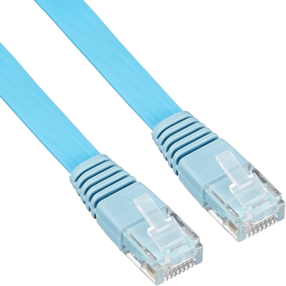 ELECOM LAN Cable 100m Homemade Super Flat CAT5e Compliant Blue LD-CTFS/BU100