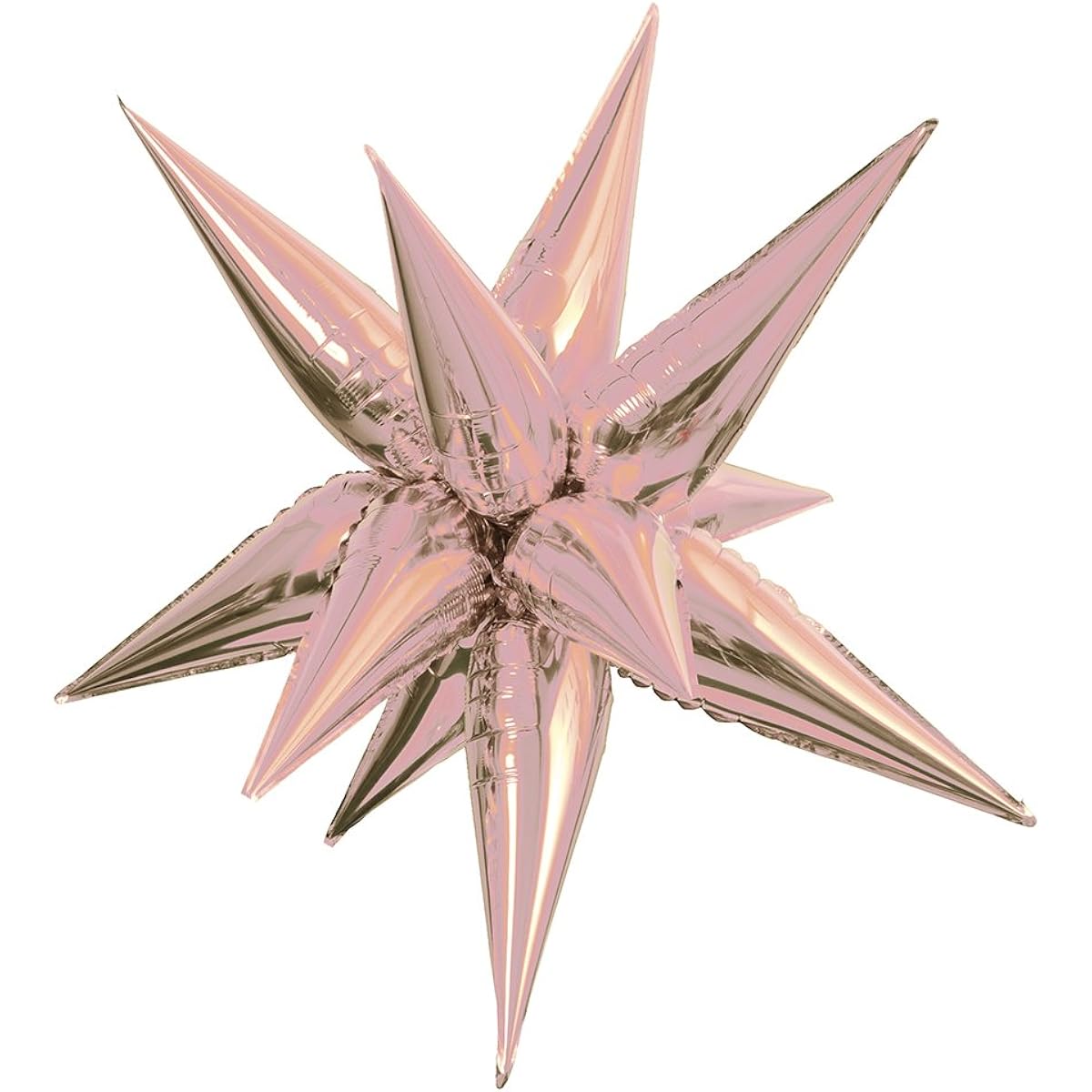 Jumbo Foil 12 Point Rose Gold Star Balloon