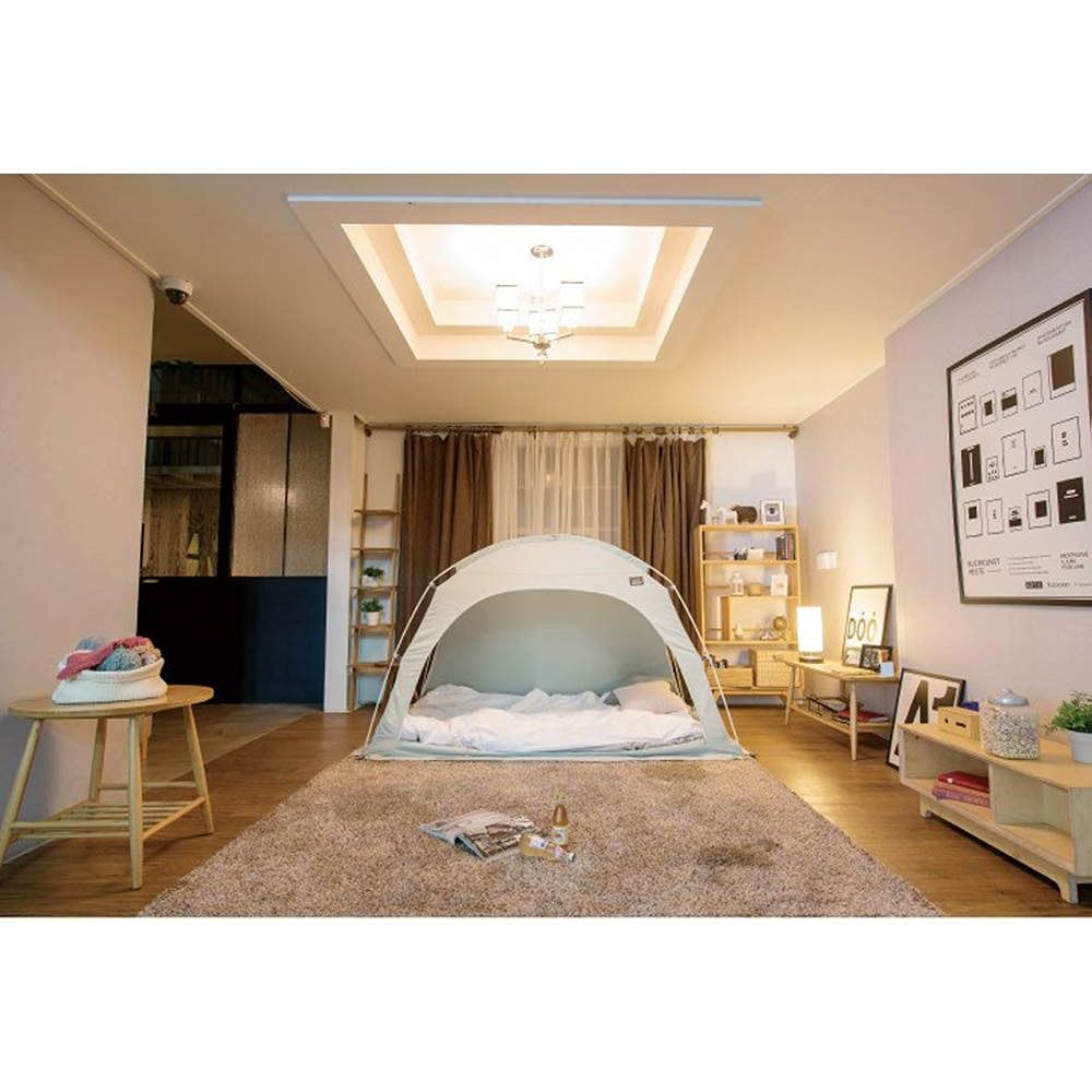 Hay fever house dust countermeasure Tasumi Indoor Tent Signature 4door S size IDOOGEN Official importer Cotton texture Washable Easy Compact Storage Indoor