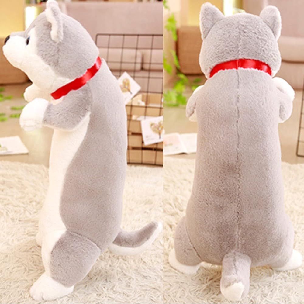 [Stylish Soda] Body Pillow, Plush Dog, Body Pillow, Dog, Siberian Husky, My Leo (Husky Dog, 80cm)