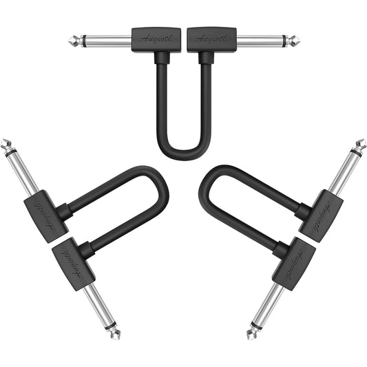 AUGIOTH Guitar Patch Cables Guitar Effect Pedal Cables 6 Inch 3 Pack