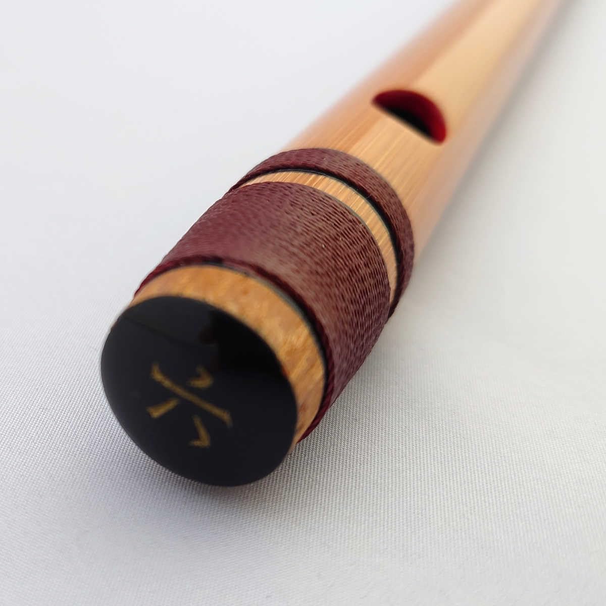 Meikyou Shinobue Bamboo Flute with Thread Winder, Six Tone, Do-Re-Mi Scale, Comes with Shinobue Bag, Western Music Scale, Do-Re-Mi Scale