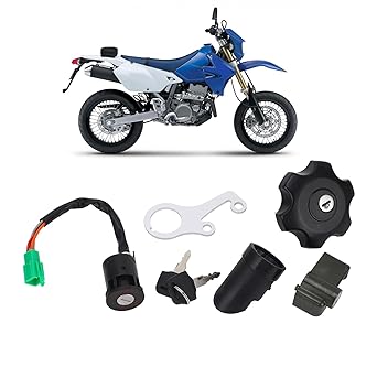 Motorcycle Ignition Key Switch, 37000 29820 Fuel Cap Helmet Lock Sturdy Durable DRZ400SM 2005-2009 2020-2023