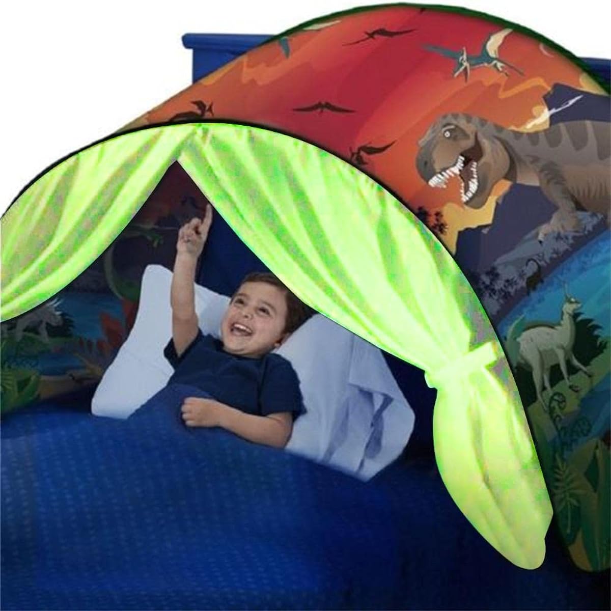 DreamTents Fun Pop Up Tent - Dinosaur Island