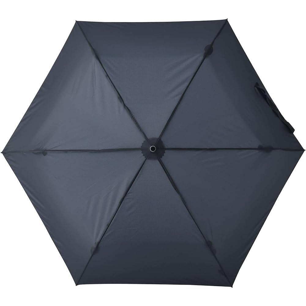 Amvel 54cm wide size, only 25mm thin, 180g ultra-light automatic opening/closing folding umbrella VERYKAL Flat Navy