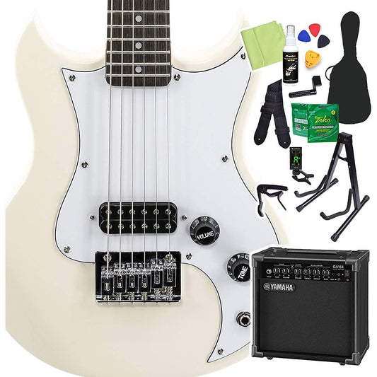 VOX SDC-1 MINI WH (White) Mini Electric Guitar Beginner 14-piece Set [Includes GA15II] Mini Guitar Travel Guitar Short Scale White Box
