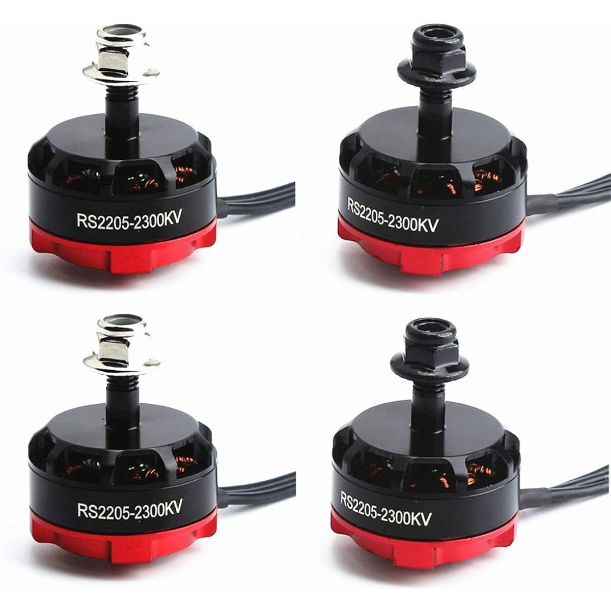 Brushless Motor RS2205 2300kv DIY Drone Motor FPV Racing Aircraft High Speed Motor Quadcopter Drone Accessories (2*CW and 2*CCW)