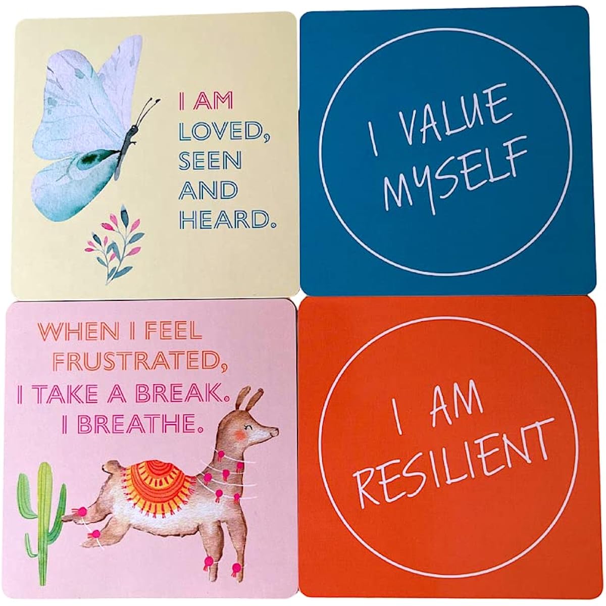 Affirmation Cards for Kids - Positive Empowerment Affirmation Cards for Kids Promote Self-Love Self-Belief Resilience I Am My Own Masterpiece