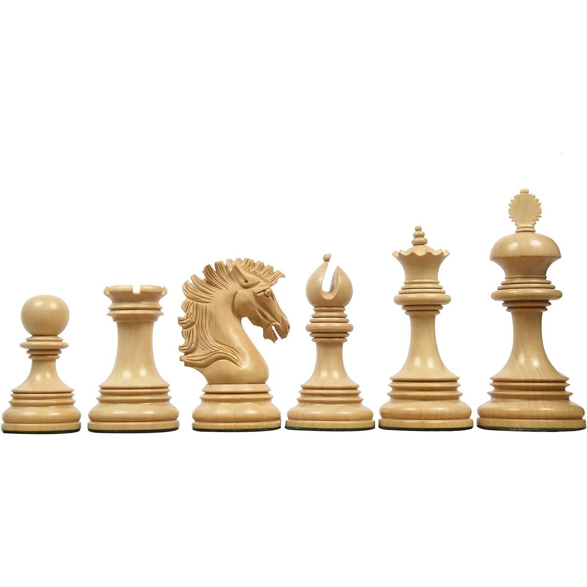 Indian American Luxury Series Chess Set Ebony/Boxwood - 4.4" King