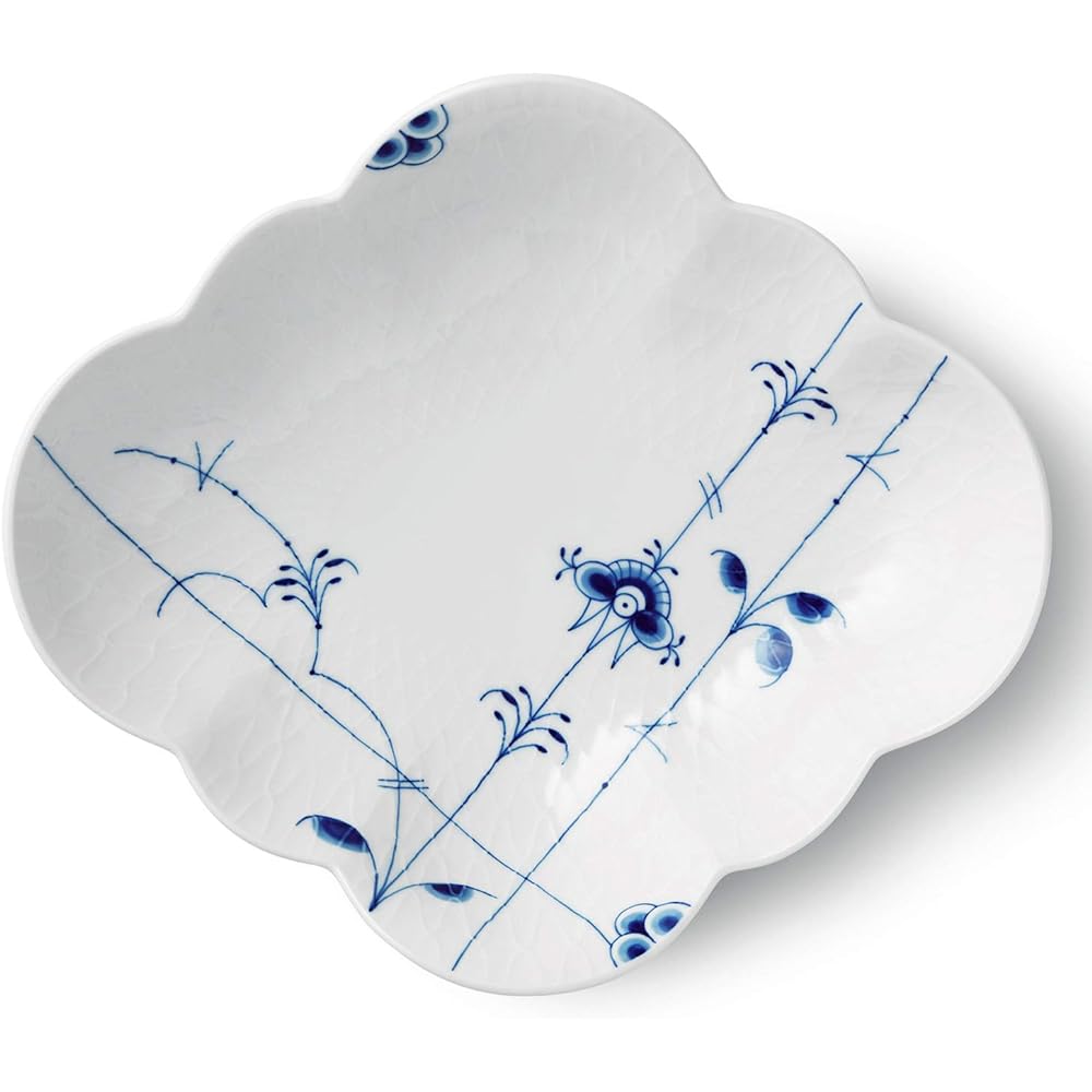 [Regular Imported Product] Royal Copenhagen Blue Palmette Diamond Dish Plate 1017429