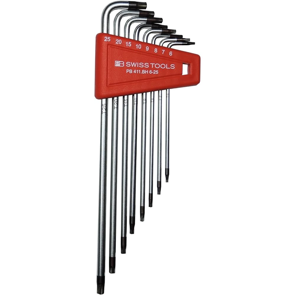 PB PB L-type tamper-proof mehex lobe wrench set 411BH/6-25