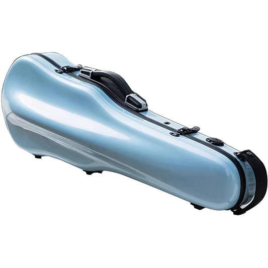 Violin Case, 3/4, 4/4 Universal Full Size Violin Case, Portable Lightweight Violin Hard Case, Violin Case Backpack Professional Handle, Accessory Bag, Carbon Fiber Violin Protection Box, Blue