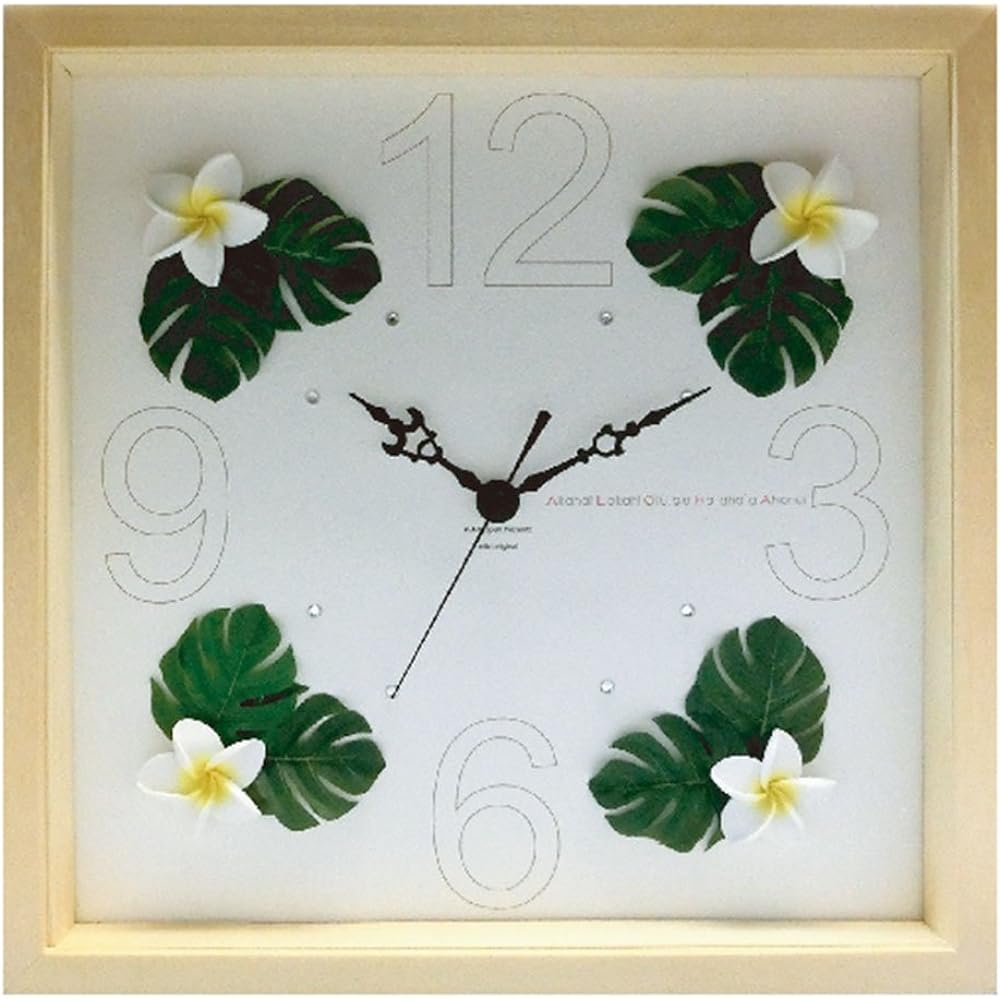 K-ART.JAPAN Table Clock/Wall Clock Blue/Natural Size: Width 30 x Height 30 x Thickness 4.5cm
