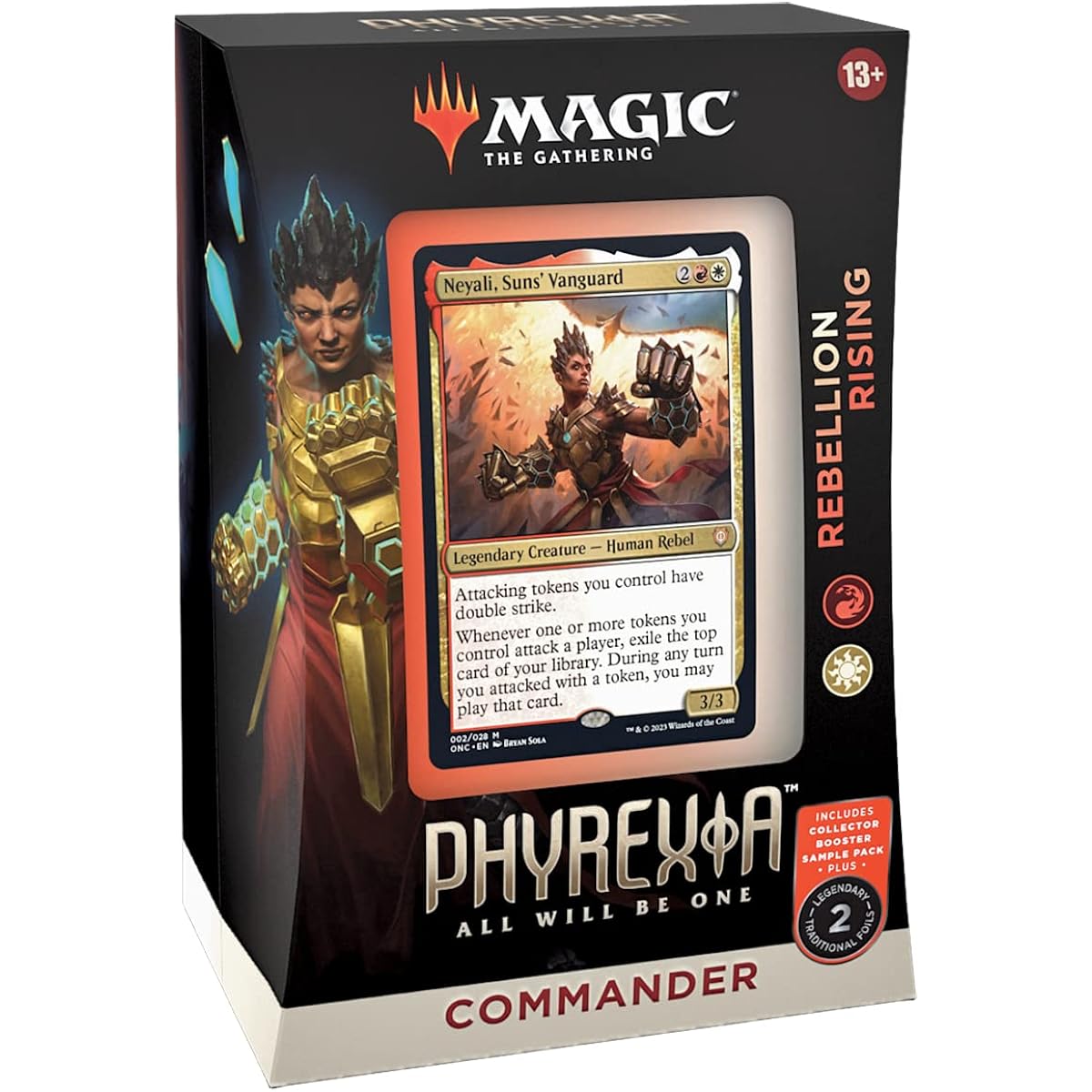 Magic: The Gathering Phyrexia: Complete Unified Commander Deck English Version "Rebellion Rising" MTG Trading Card Wizards of the Coast D11320000