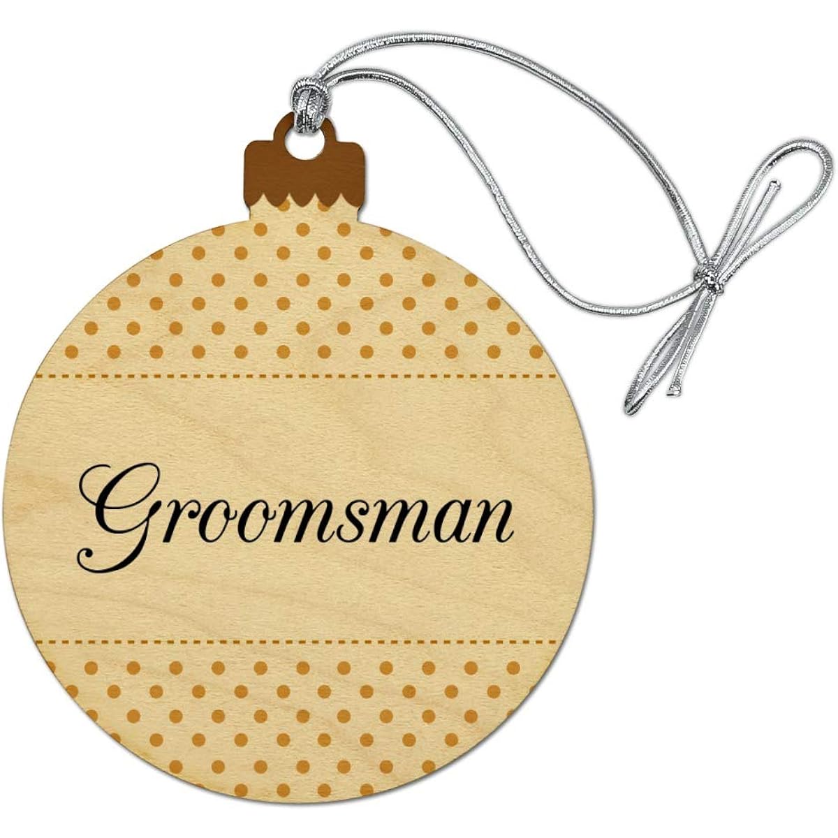 Wedding Dress Wood Christmas Tree Holiday Ornaments