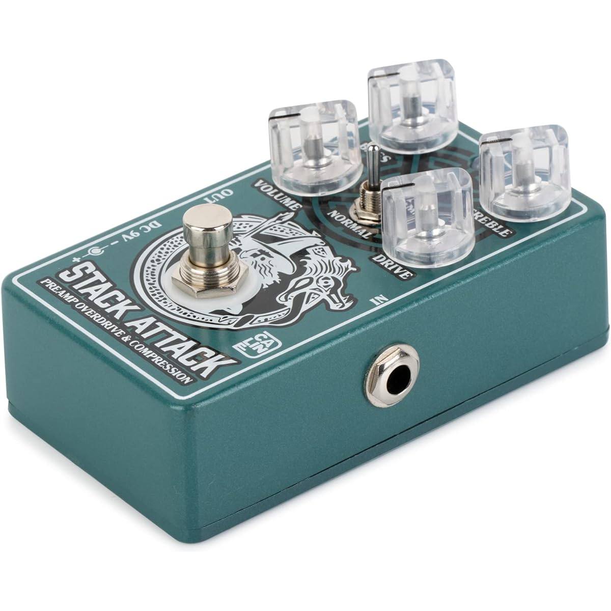 Caline CP-509 Stack Attack Preamp Overdrive & Compressor Pedal True Bypass Aluminum Alloy Casing