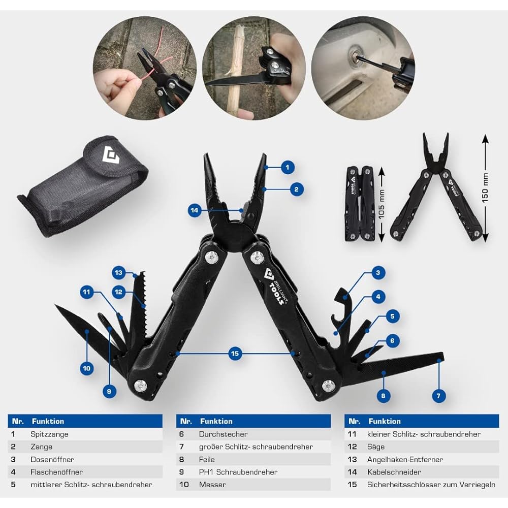 KS Tools Knife and Multifunctional Pliers BT100903