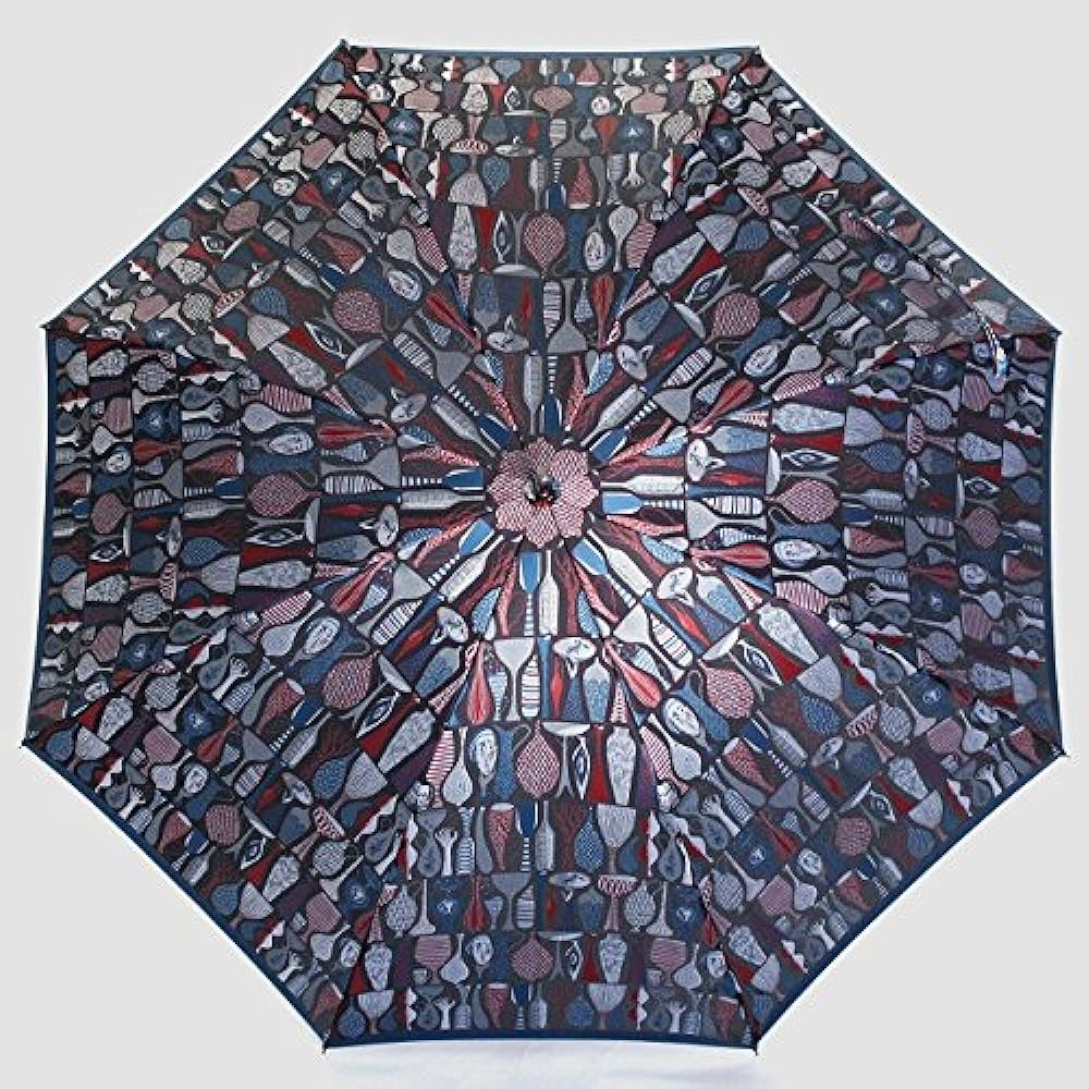 Makita Shoten + Stig Reventri POTTERY Women's Long Umbrella, Scandinavian Design, Luxury Koshu Ori, Made in Japan