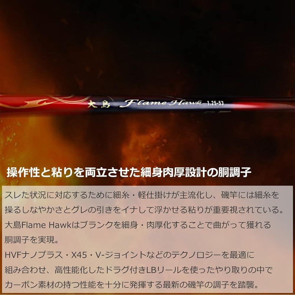 DAIWA Iso Rod Oshima Flame Hawk 1.25~2 Various
