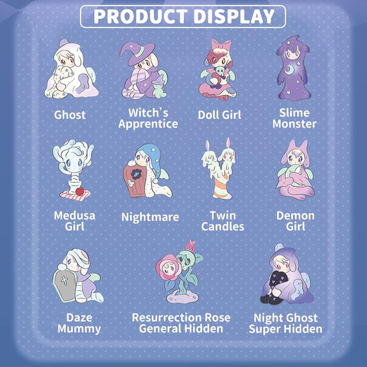 BEEMAI AAMY Magicians Story Series 9 Pieces Random Design Cute Figure Collection Toy Birthday Gift (Whole Set)