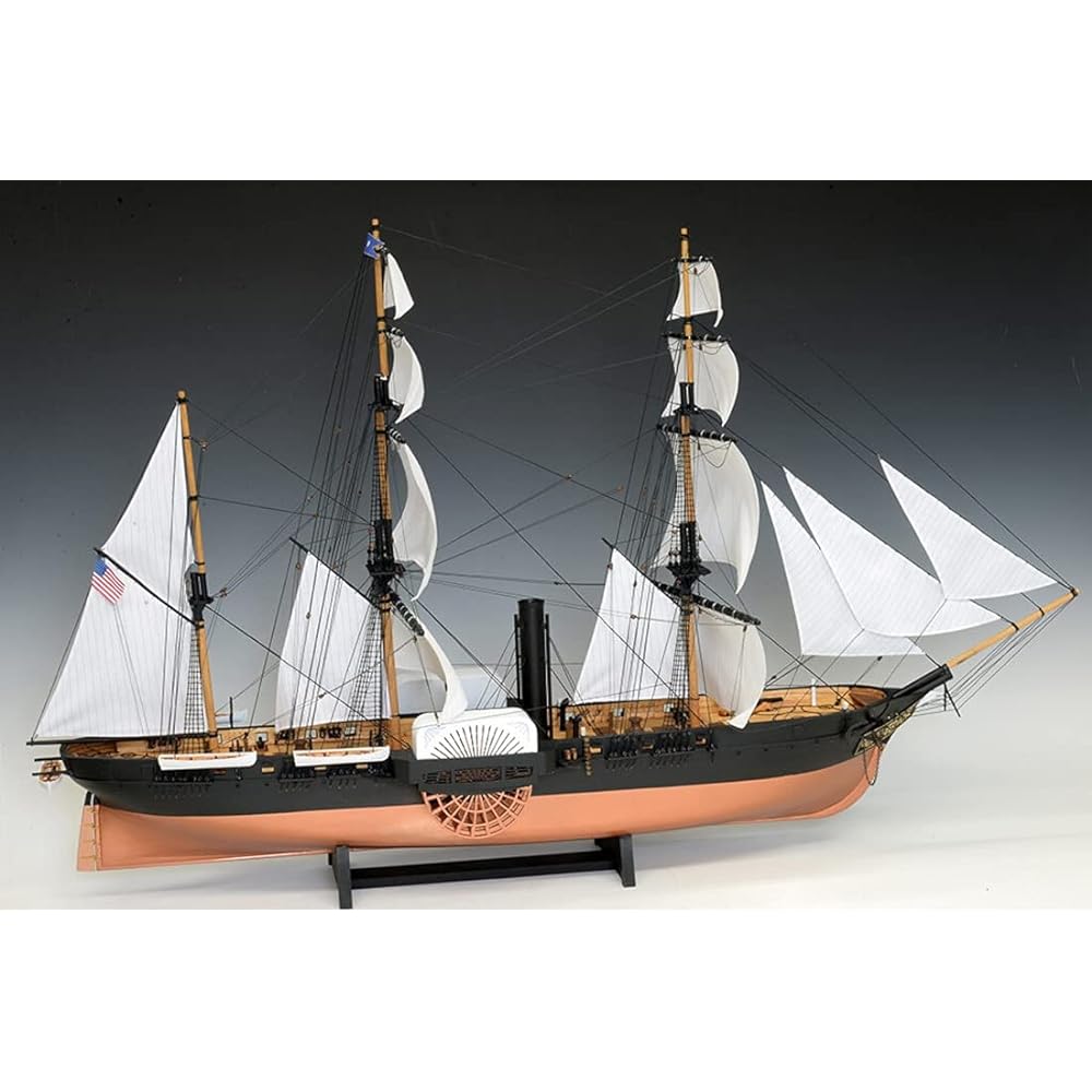 Woody Joe 1/120 Kurofune Susquehanna Sail Type Model Assembly Kit