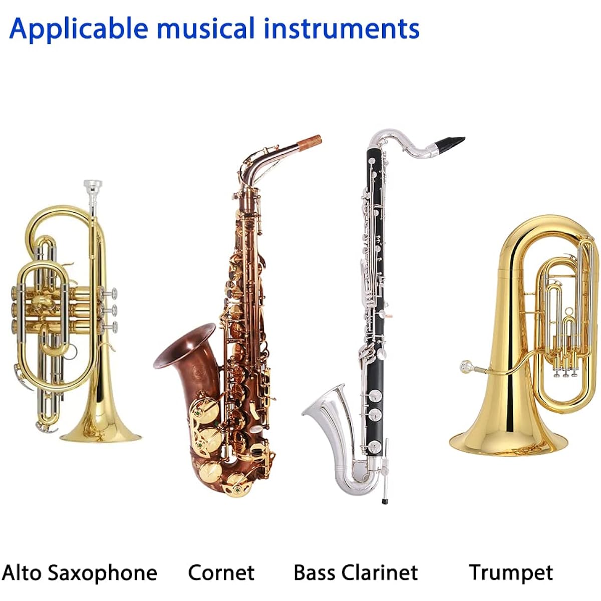 lyflux 3pcs 5inch Reusable Musical Instrument Bell Cover Saxophone Bell Cover Cornet Bell Cover Musical Instrument Protection Dustproof Cover Musical Instrument Cleaning Care Product Cover