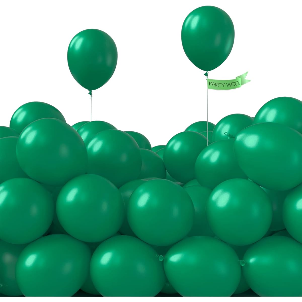 PartyWoo Dark Green Balloons, 5 Inch 120 Pieces Party Balloons, Latex Balloons, Balloons for Kids, Party Decorations, Birthday Party, 1418