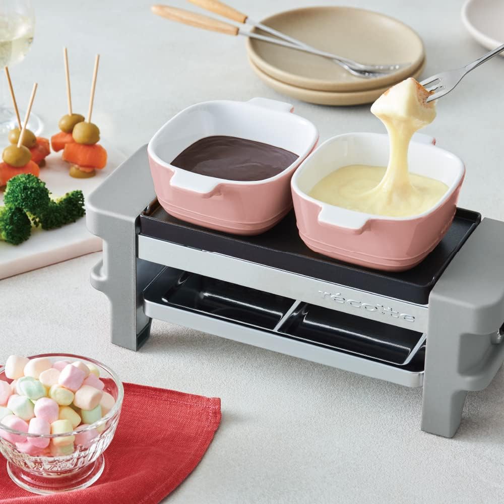 recolte Raclette and Fondue Maker Melt (01: Gray)
