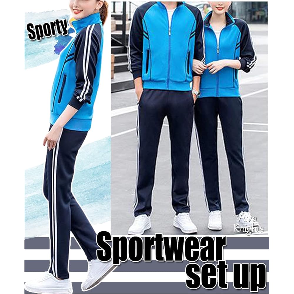 [Ava Knights] Women's Men's Jersey Top and Bottom Set Sportswear AK031
