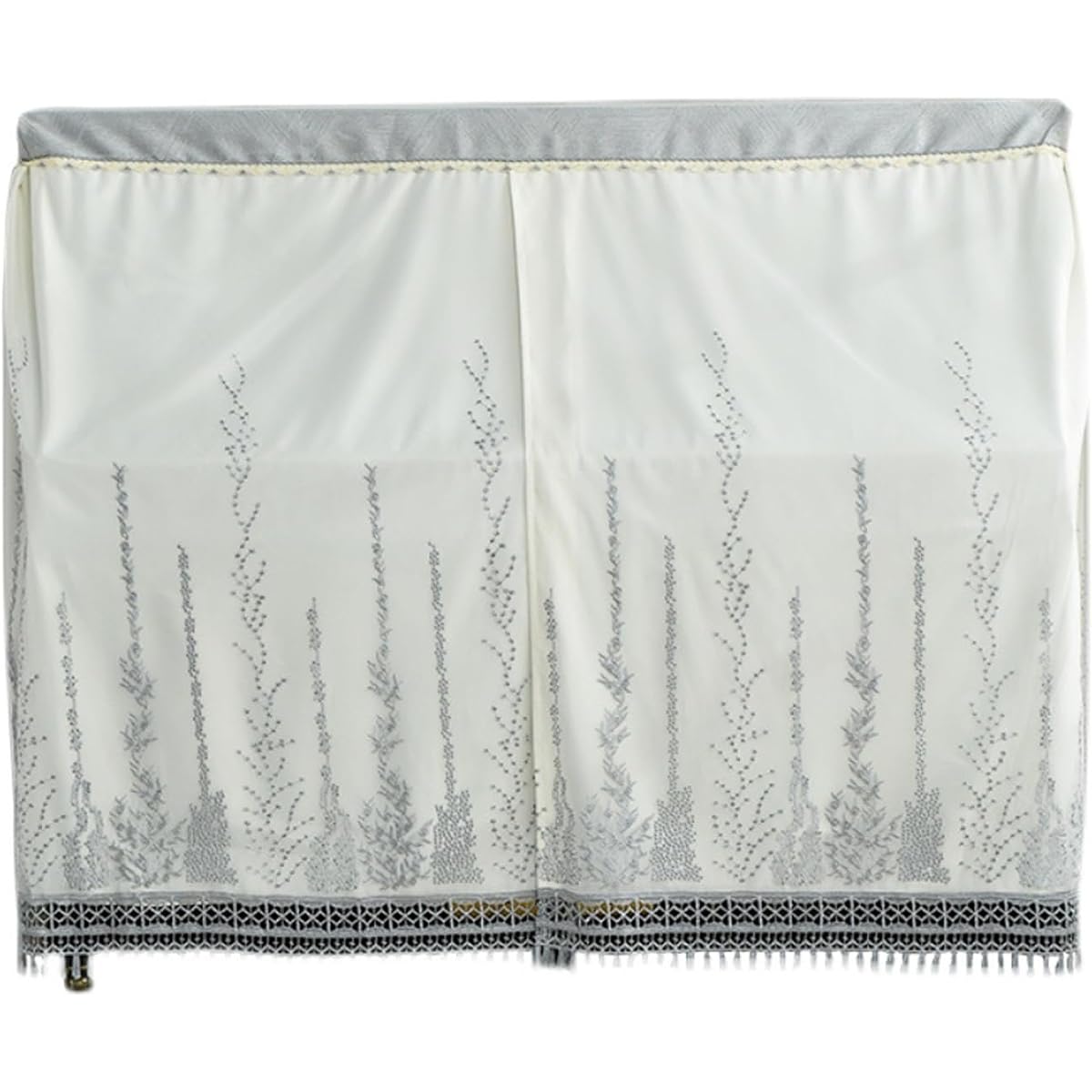 Complete piano dust cover, piano stool cover, piano protective cover, modern simplicity, lace embroidery, 360° dustproof, washable, gift for family, easy to use (Color: C)