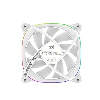 IN WIN Development INWIN ARGB LED equipped 120mm square design case FAN white model 3 piece set Sirius Extreme Pure 3PK [ FN-ASE120P-3PK ]