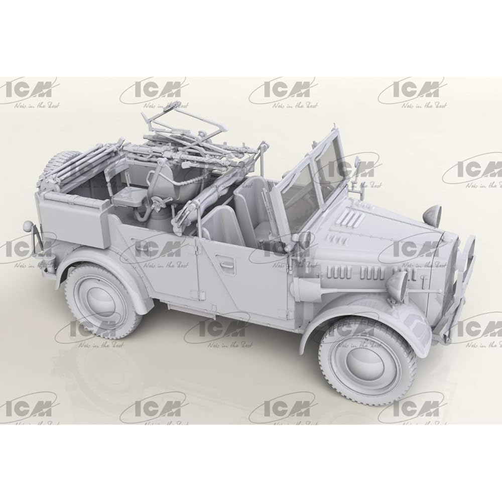 ICM ICM 1/35 German army le.Einheitz-Pkw Kfz.4 light four-wheel drive anti-aircraft vehicle plastic model 35584