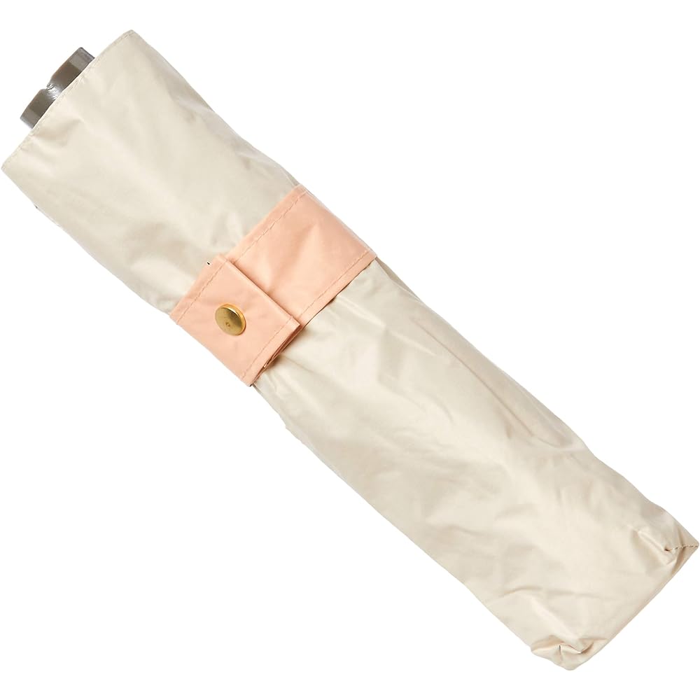 [Moonbat] Folding Umbrella KOKoTi Folding Umbrella, Rain Umbrella, Pastel Color, Stylish, Modern, Simple, Ladies [Water Repellent, Heat Shielding, UV Protection, For Sunny or Rainy Days] Beige, Beige, Rib Length: Approx. 55cm