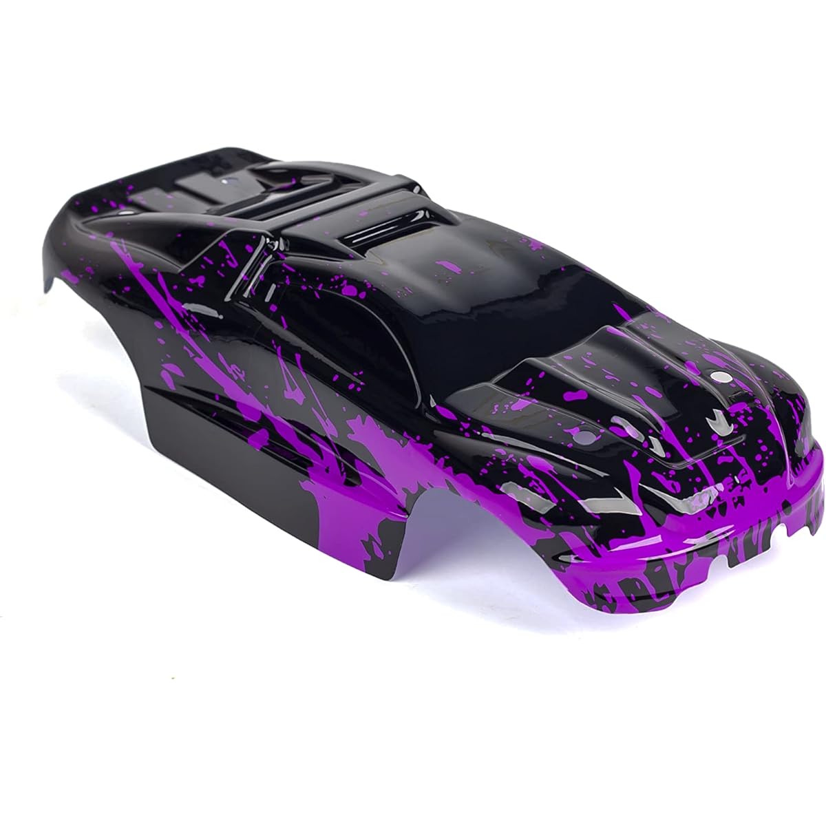 Custom Body Mud Purple Over Black Style Compatible with e-Revo Mini 1/16 Scale RC Car or Truck (Truck Not Included) ERMN-BP-01