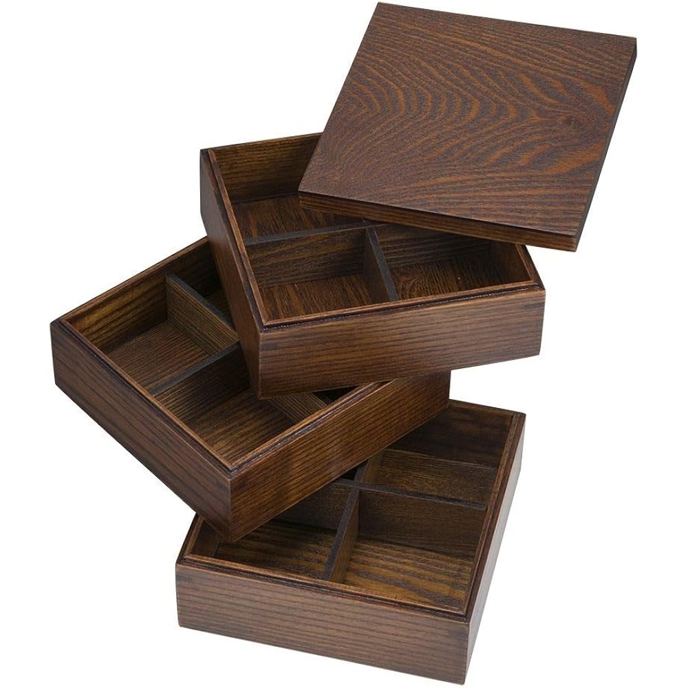 Nagao Jubako Lacquer Three-tier Woodenware JH165SUS
