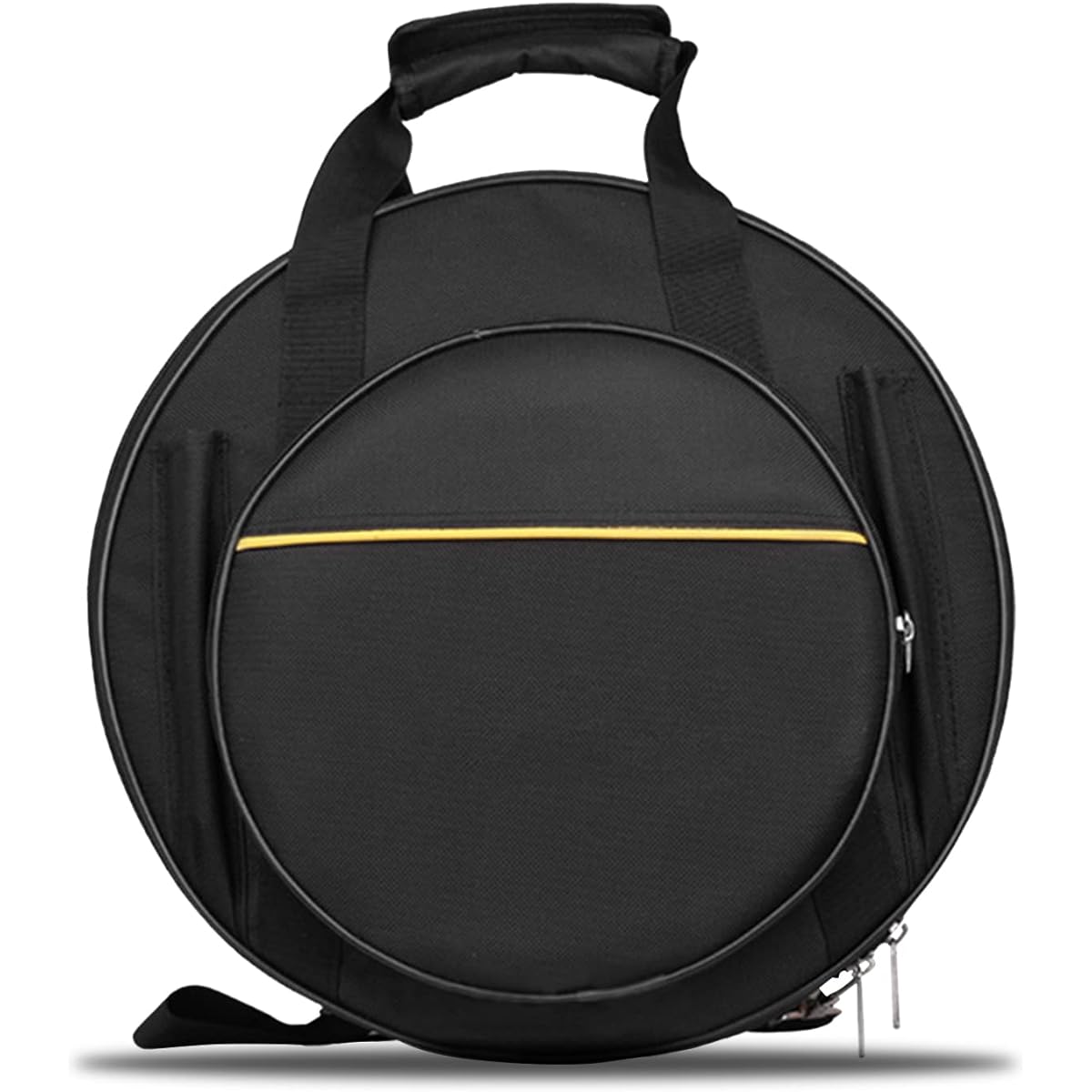 Qozabualy Snare Drum Case - 7.9" x 15.7" (H x Diameter) - Qozabualy Waterproof Thick Snare Bag with Adjustable Strap Fits 13/14" Snare Drum Gig Drum Case Marching Band