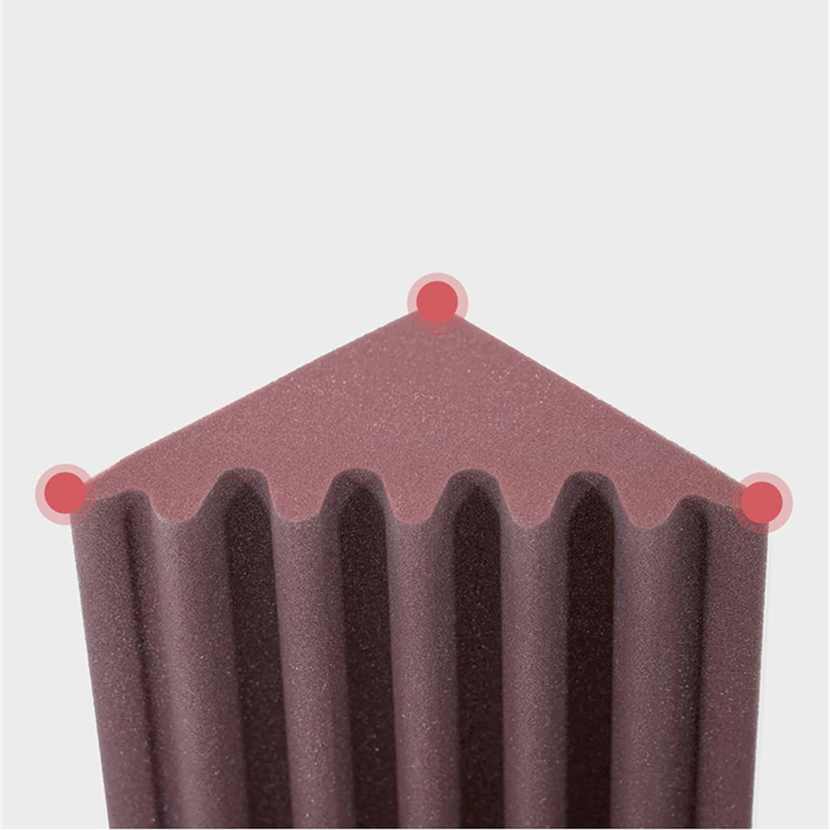 Acoustic Foam Board, Fireproof Soundproof Foam Panels Bass Trap Sound Absorbing Foam Panels for Home Studio KTV (Purple 150*20*20CM) (Purple 150*20*20CM)