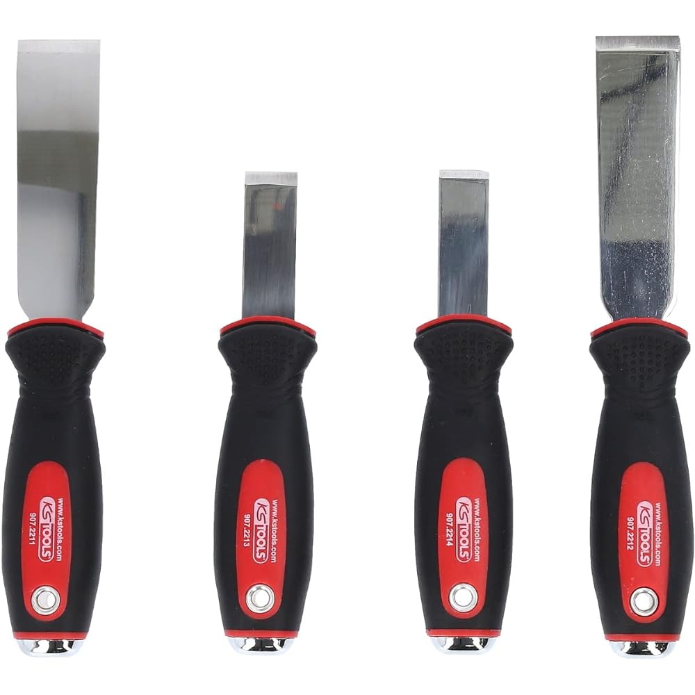 KS TOOLS STAINLESS STEEL Chisel scraper set 4 pcs STAINLESS STEEL Chisel scraper set 4 pcs 907.2210