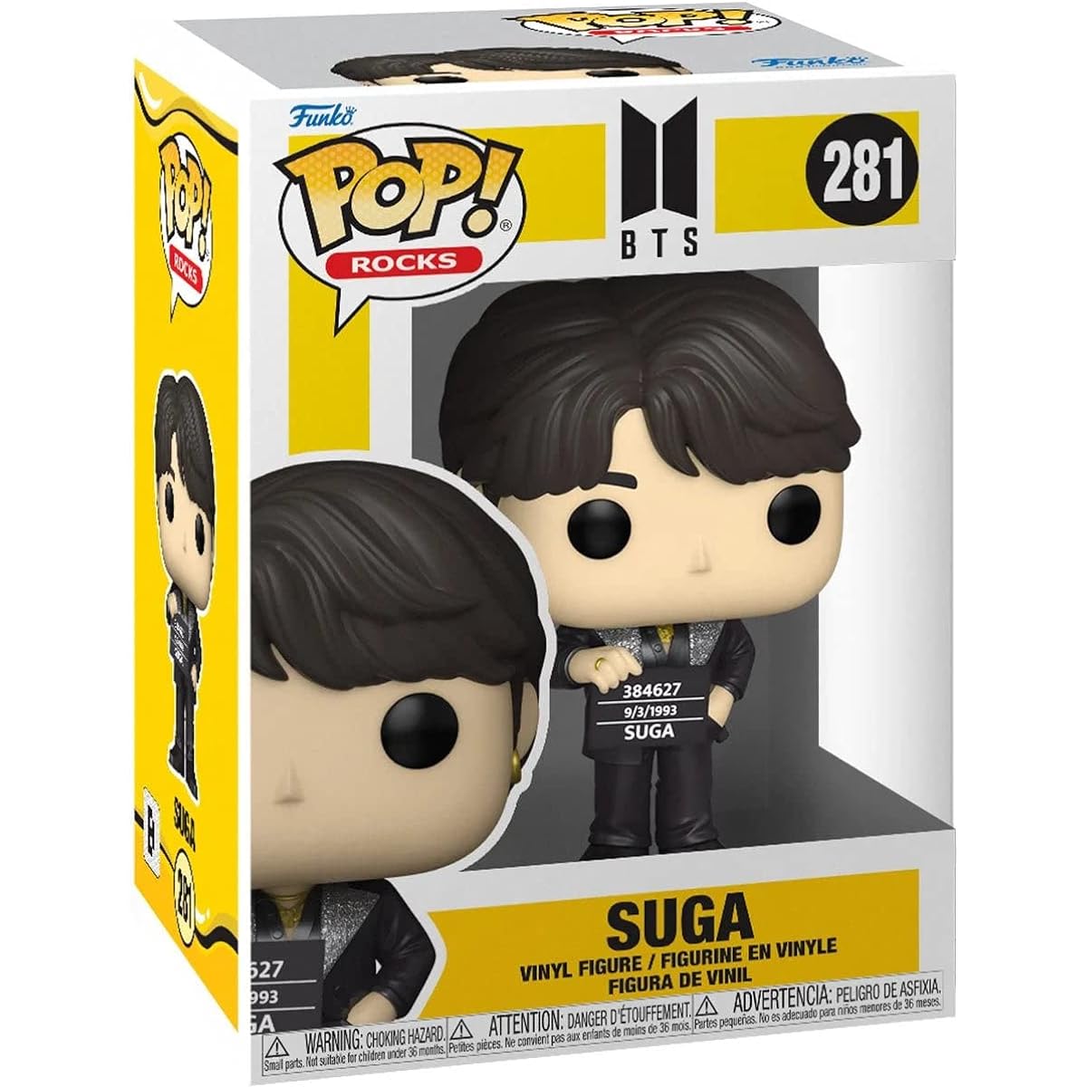 POP Rocks: BTS Butter - Suga Funko Pop! Vinyl Figure (Includes Compatible Pop Box Protector Case), Multicolor, 3.75 Inch
