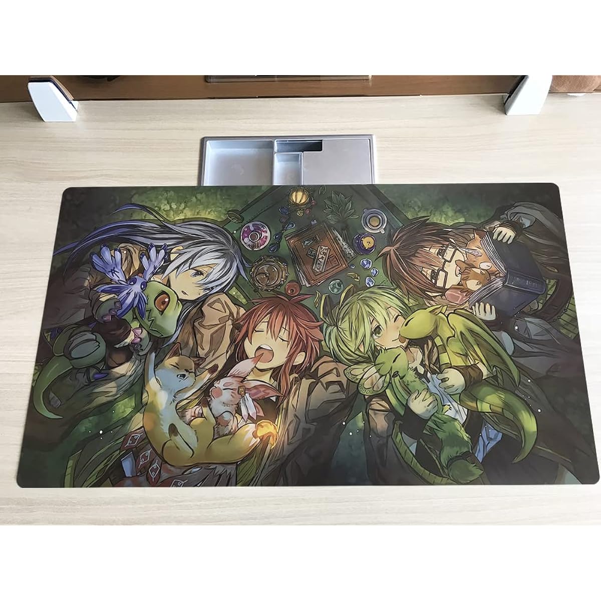 Mlikemat Anime Playmat Charmer Familiar TCG CCG Trading Card Game Mat Pad No Zone + Free Bag (ZD039-012-K)