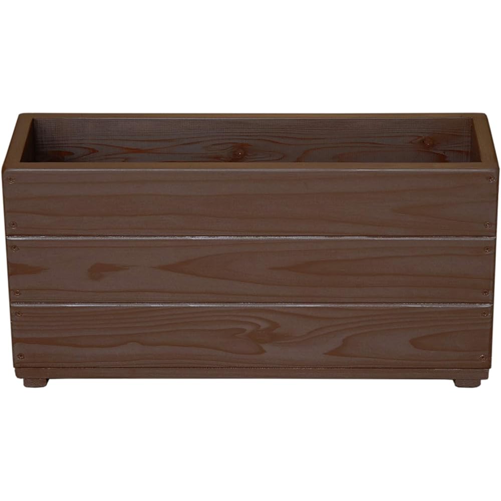 Welcome Wood Wooden Slim Planter SPD60-CB CB Cafe Brown Length 60cm Depth 19cm Height 30cm Capacity 22L