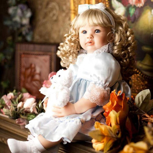 60cm Girl Reborn Toddler Dolls Soft Silicone Cloth Body Lifelike Reborn Bebe Newborn Dolls Handmade Gift Christmas Birthday Kids