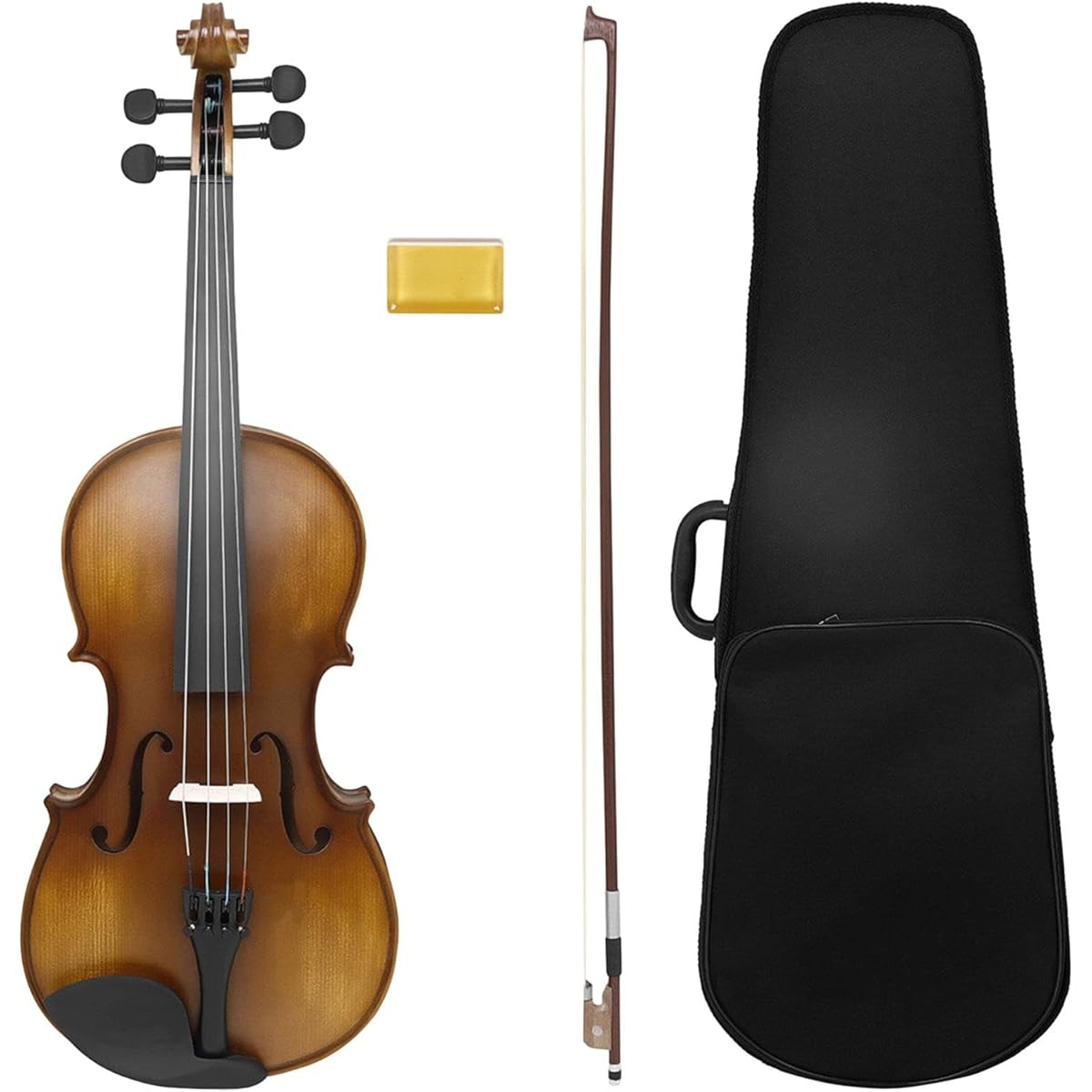 rockible 4/4 full size violin string instrument beginner children's play